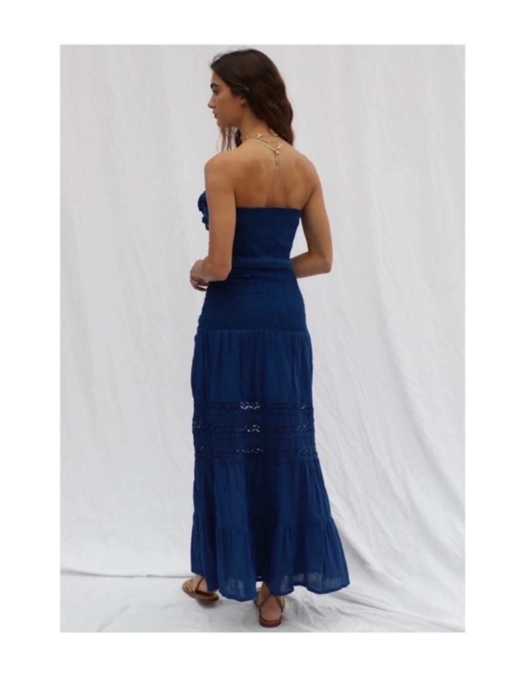 New! JEN’S PIRATE BOOTY Diamond Lake Shirred Lace Top & Skirt Boho Set - Picture 4 of 10